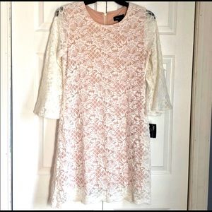 Size 10 off white lace dress